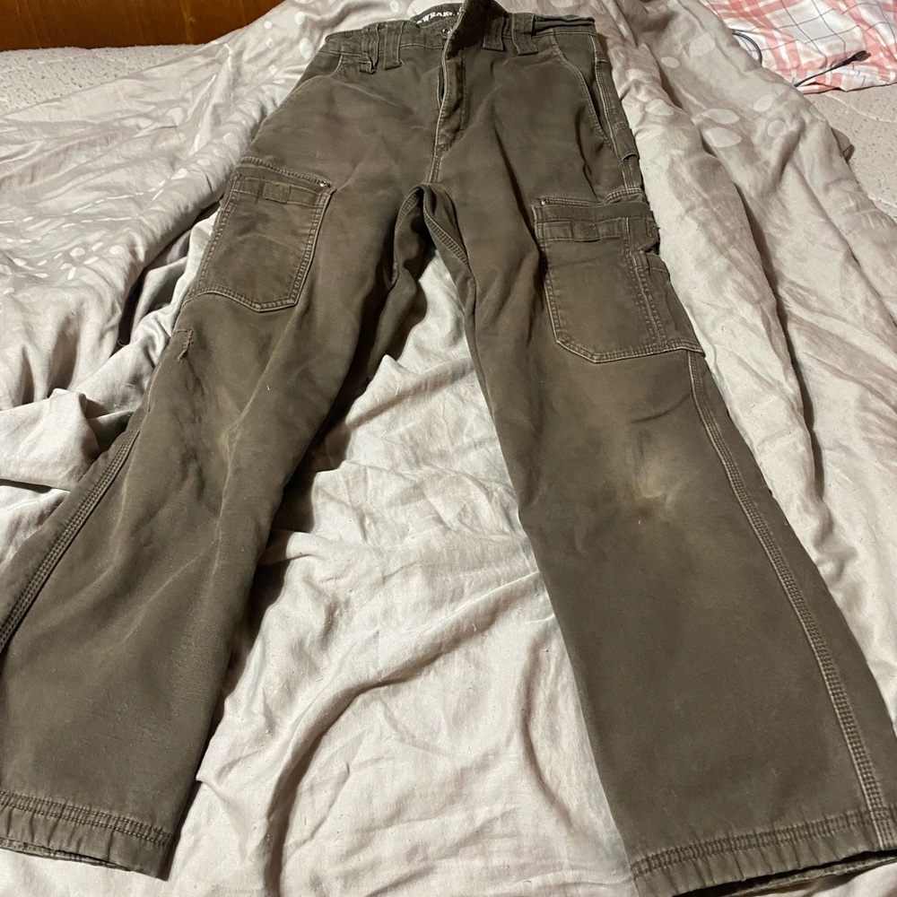 Men's Durable Brown Insulated Cargo Pants